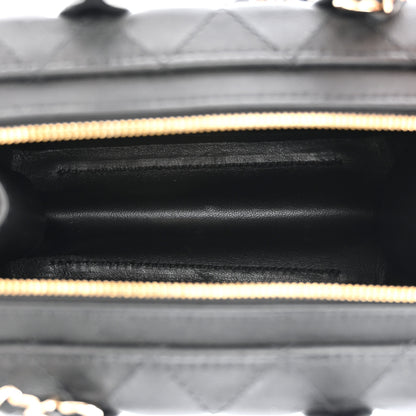 Chanel Calfskin Quilted Small Studded Square Vanity Case Black 5 of 11