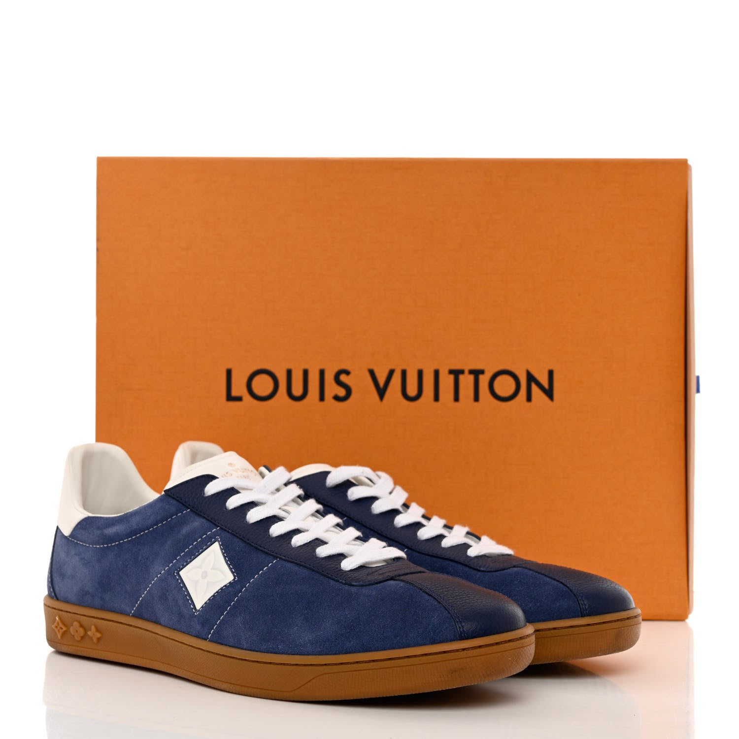 Louis Vuitton Suede Mens Sneakers 9 Blue White 11 of 11