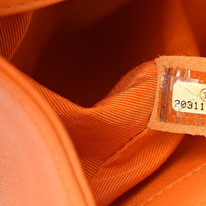Chanel Lambskin Quilted Medium Boy Flap Orange 7 of 16