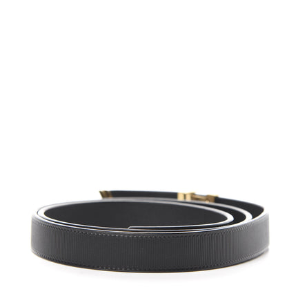 Louis Vuitton Calfskin Embossed LV Initiales Belt 85 34 Black 2 of 7