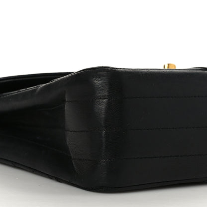 Chanel Lambskin Quilted Single Flap Medium Black 8 of 9