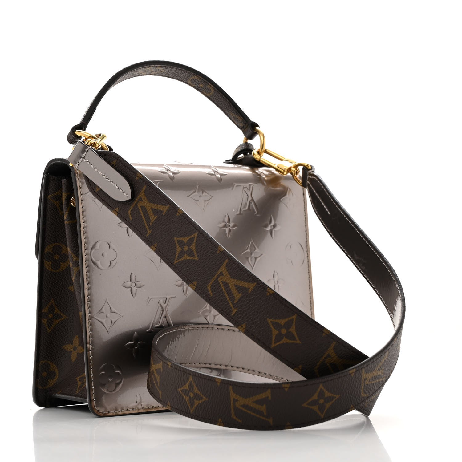 Louis Vuitton Vernis Epi Monogram Spring Street Champagne Metallise 3 of 11