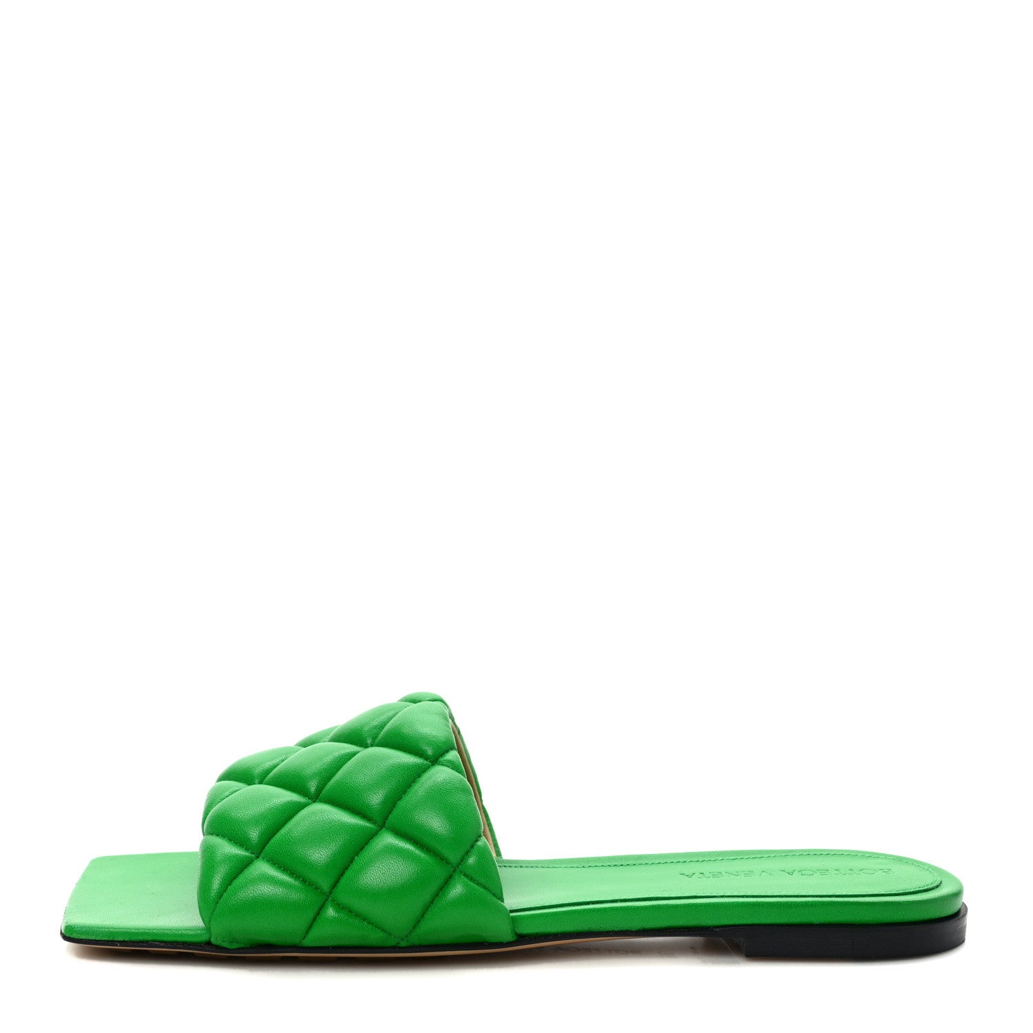 Bottega Veneta Nappa Matelasse Padded Flat Sandals 36 Parakeet 1 of 7