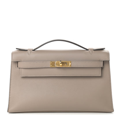 Hermes Swift Kelly Pochette Clutch Gris Asphalte 1 of 8