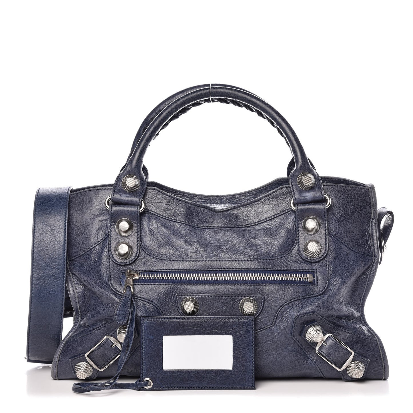 Agneau Giant 21 Silver Hardware City Bleu Roi