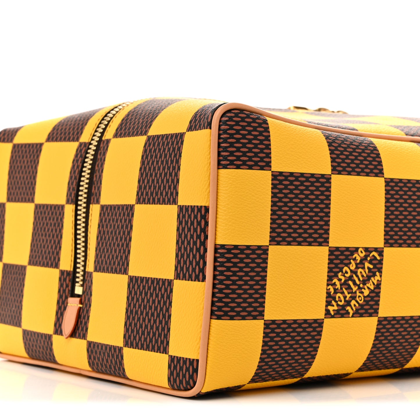 Damier Pop Shoes Bag Yellow