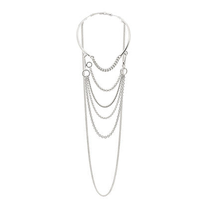 Hermes Sterling Silver Mors De Bride Bib Necklace ST 3 of 4