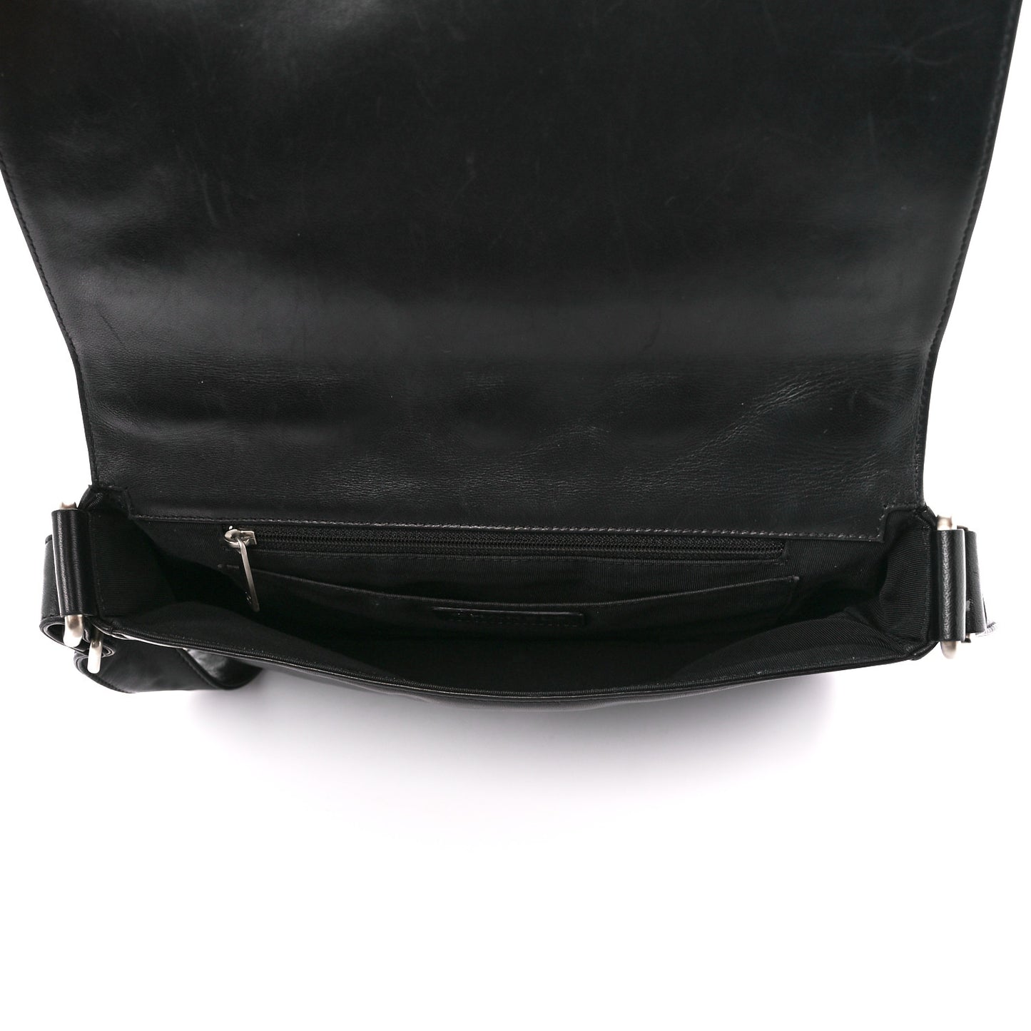 Lambskin Patent Cube CC Flap Black