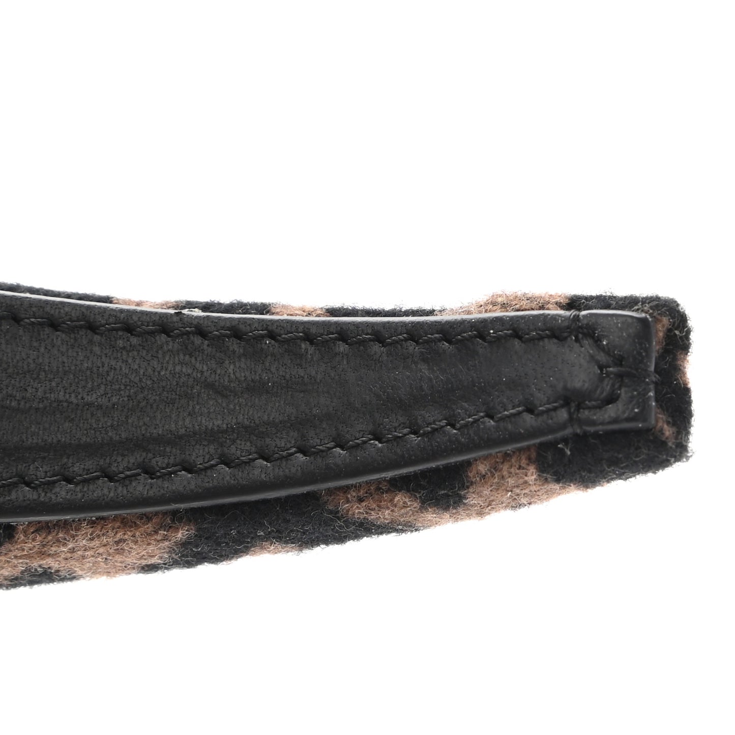 Wool Cashmere FF Logo Headband Tobacco