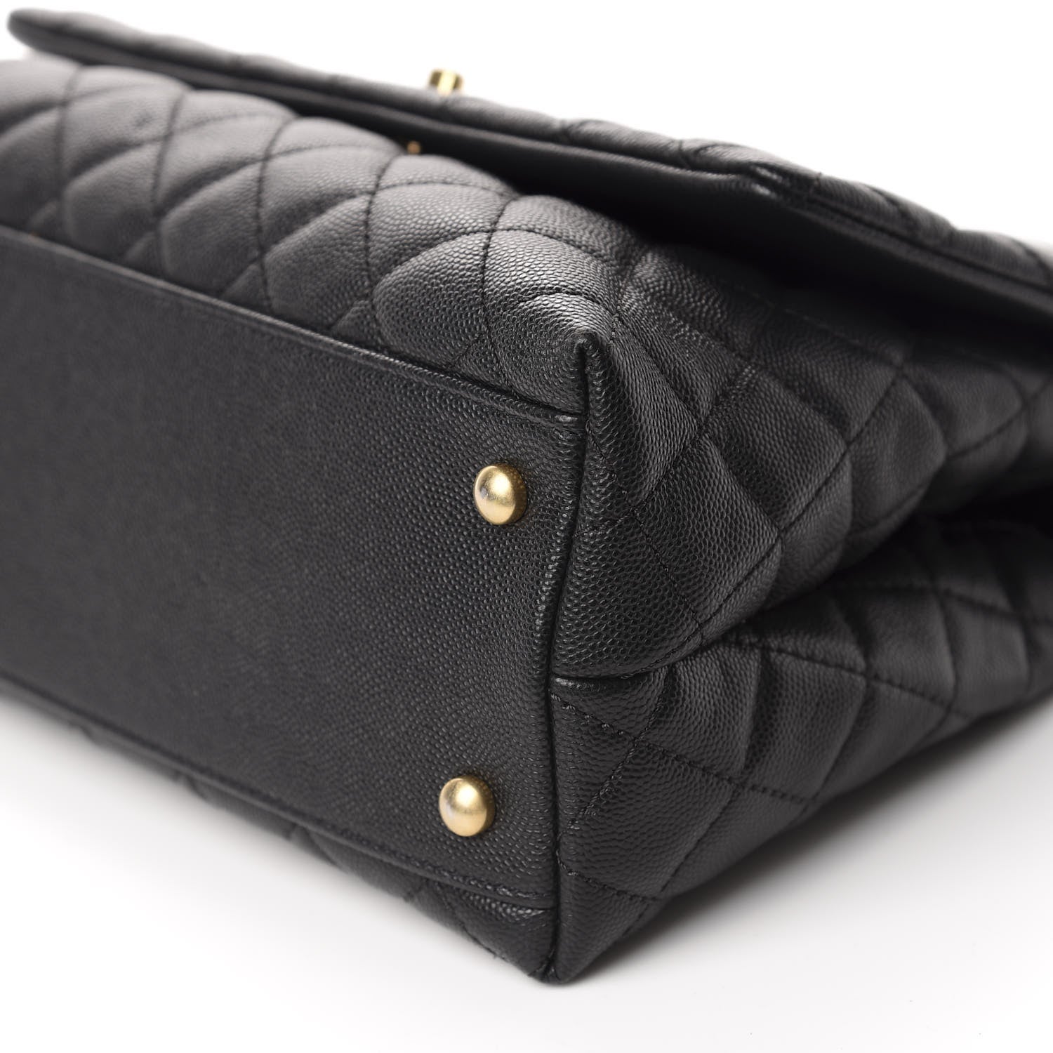 Chanel Caviar Quilted Small Coco Handle Flap Black 7 of 11