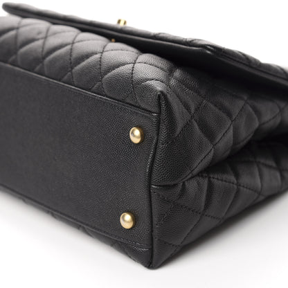 Chanel Caviar Quilted Small Coco Handle Flap Black 7 of 11