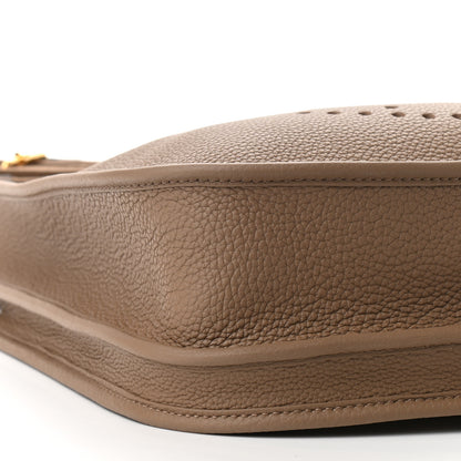 Hermes Taurillon Clemence Evelyne III PM Beige De Weimar 9 of 11