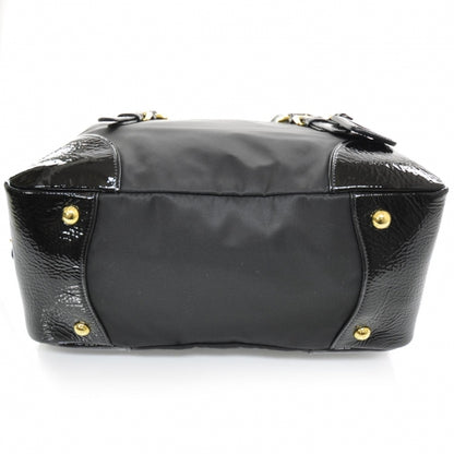 Prada Tessuto Vernice Bowler Black 4 of 10
