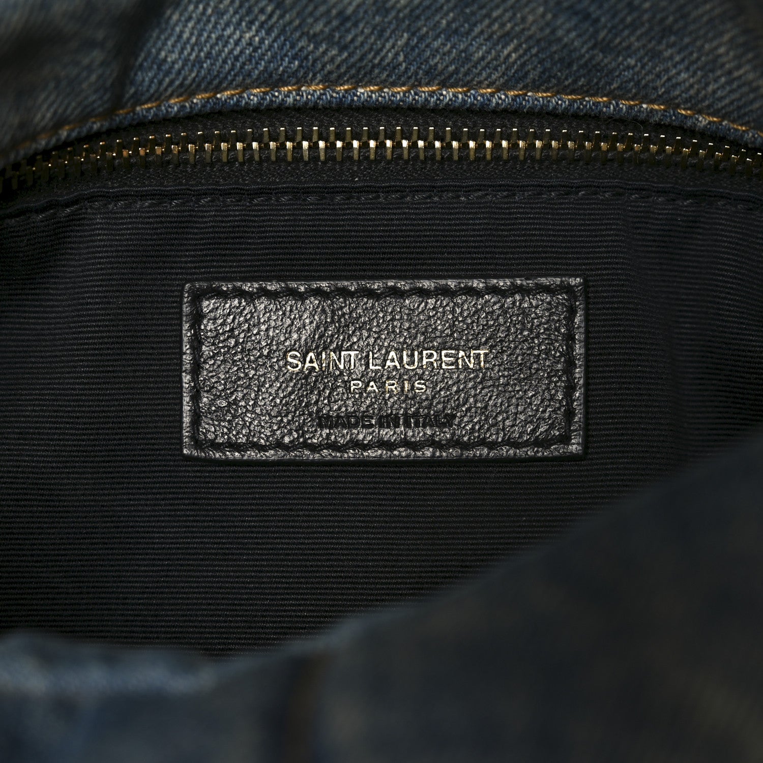 Saint Laurent Denim Quilted Loulou Puffer Monogram Chain Satchel Blue Cinnamon 6 of 10