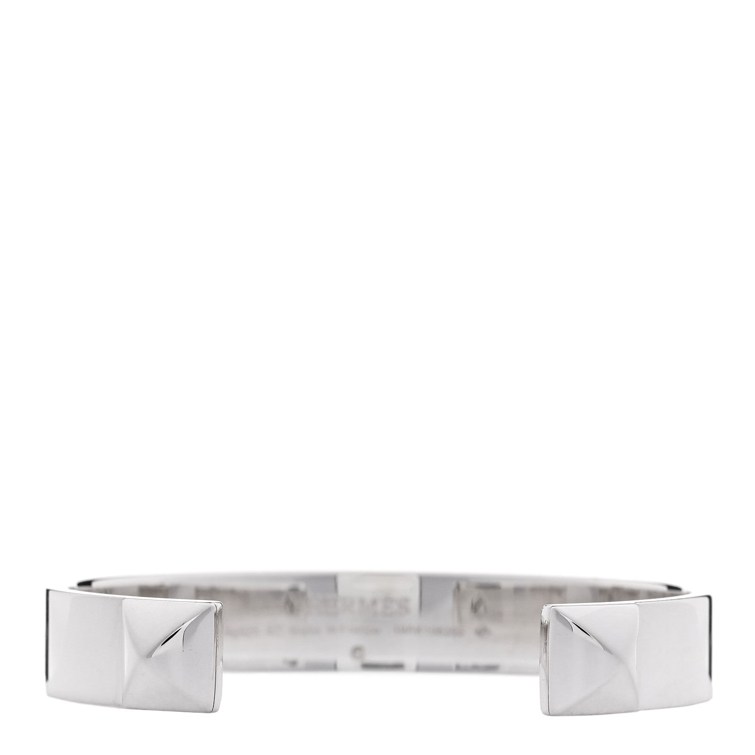 Hermes Sterling Silver Collier de Chien Cuff Bracelet ST 1 of 3