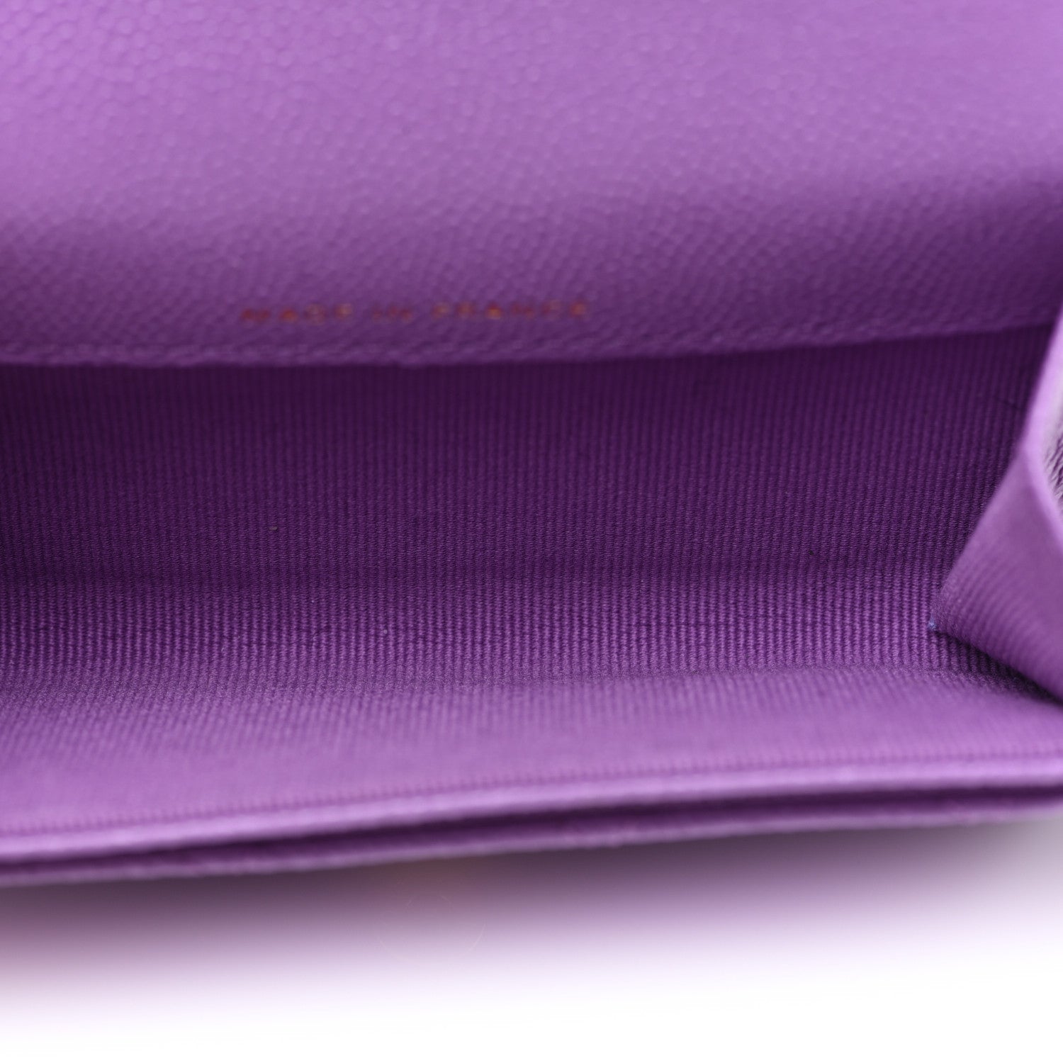 Chanel Caviar Quilted Flap Card Holder Wallet Purple 5 of 9