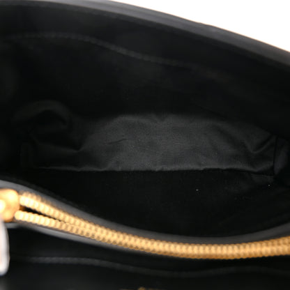 Saint Laurent Calfskin Y Quilted Monogram Small Loulou Chain Satchel Black 5 of 11