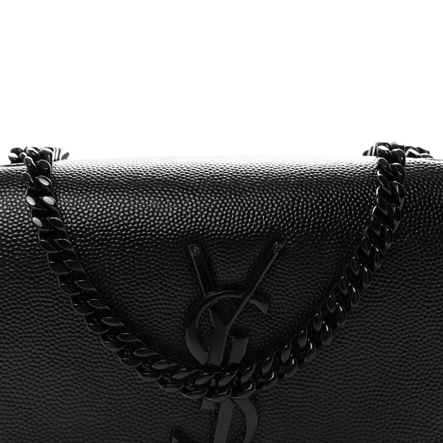Grain De Poudre Small Monogram Monochrome Kate Satchel Black