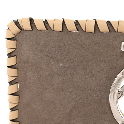 Fendi Vitello Century F is Fendi Whipstitch Threads FF Embossed Kan I Shoulder Bag Amido Fiamma 11 of 11