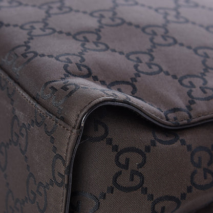 Gucci Monogram Bamboo Top Handle Tote Dark Brown 10 of 12