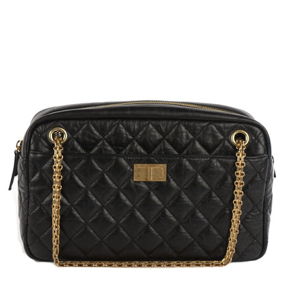 Chanel Aged Calfskin Quilted Medium Reissue Camera Case Black 1 of 8