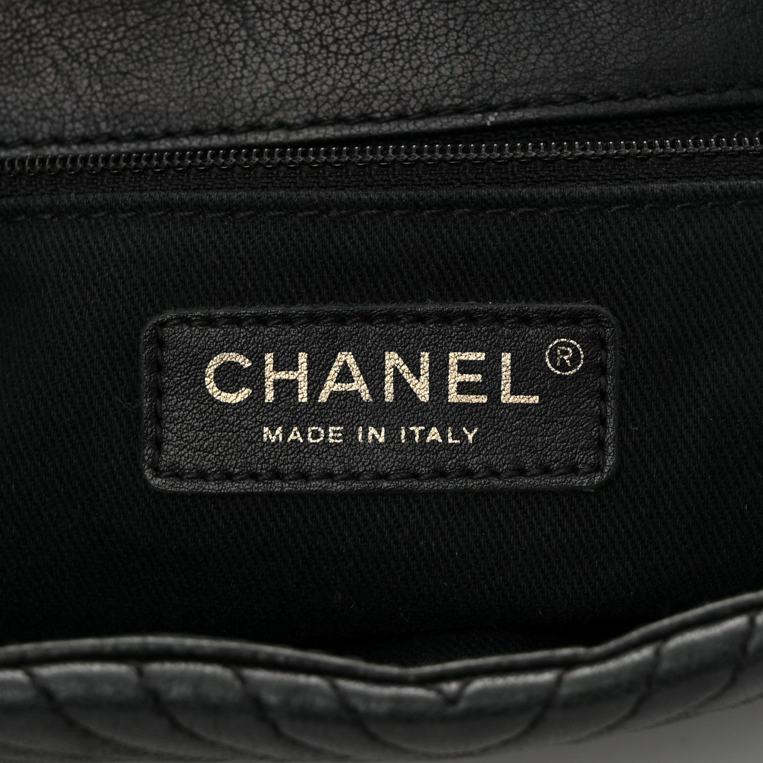 Chanel Calfskin Chevron Quilted Medium Surpique Flap Black 6 of 10