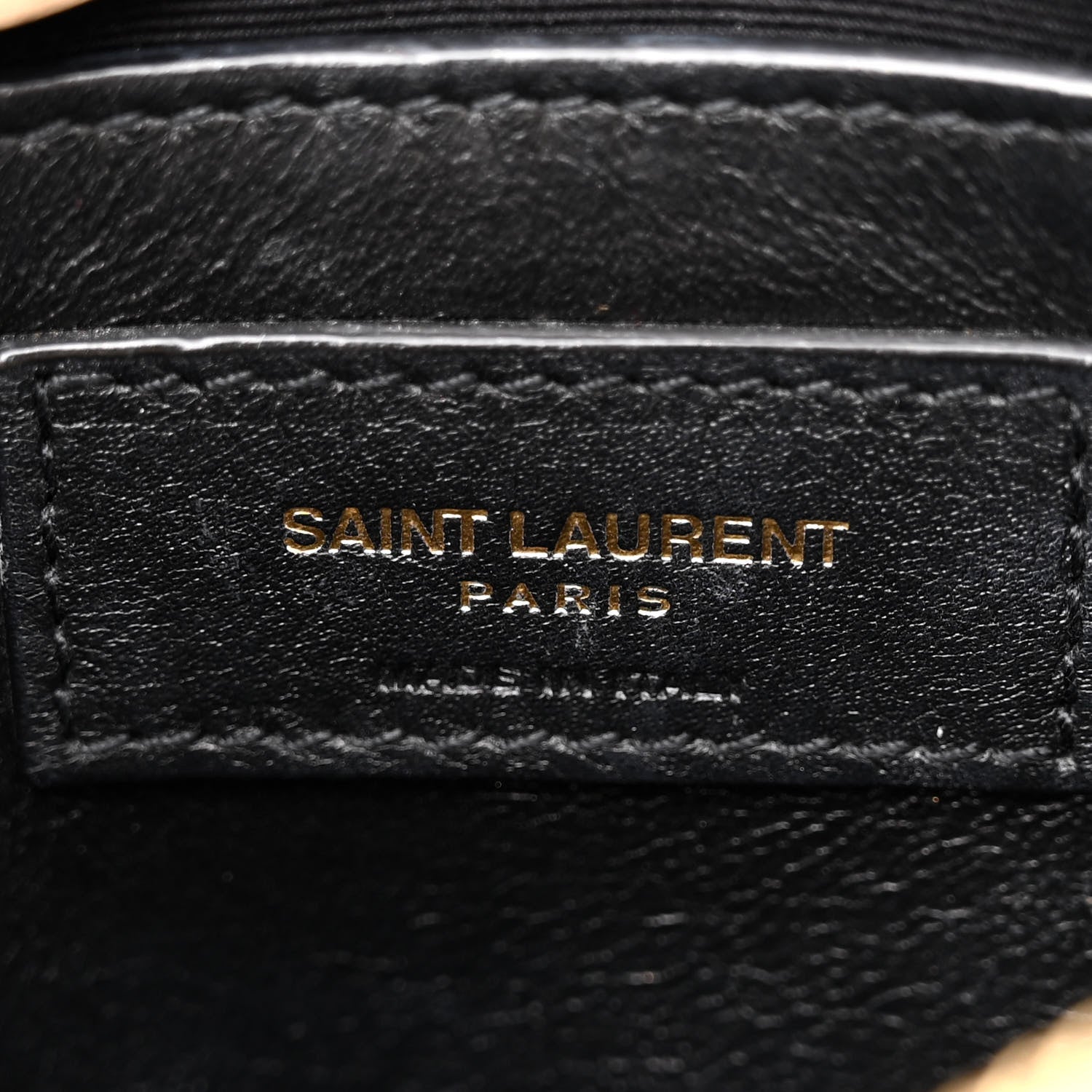 Saint Laurent Calfskin Y Quilted Monogram Small Loulou Chain Satchel Dark Beige 6 of 16