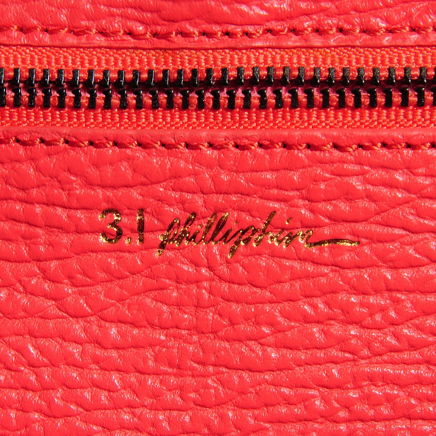 3.1 Textured Calfskin Medium Pashli Satchel Coral