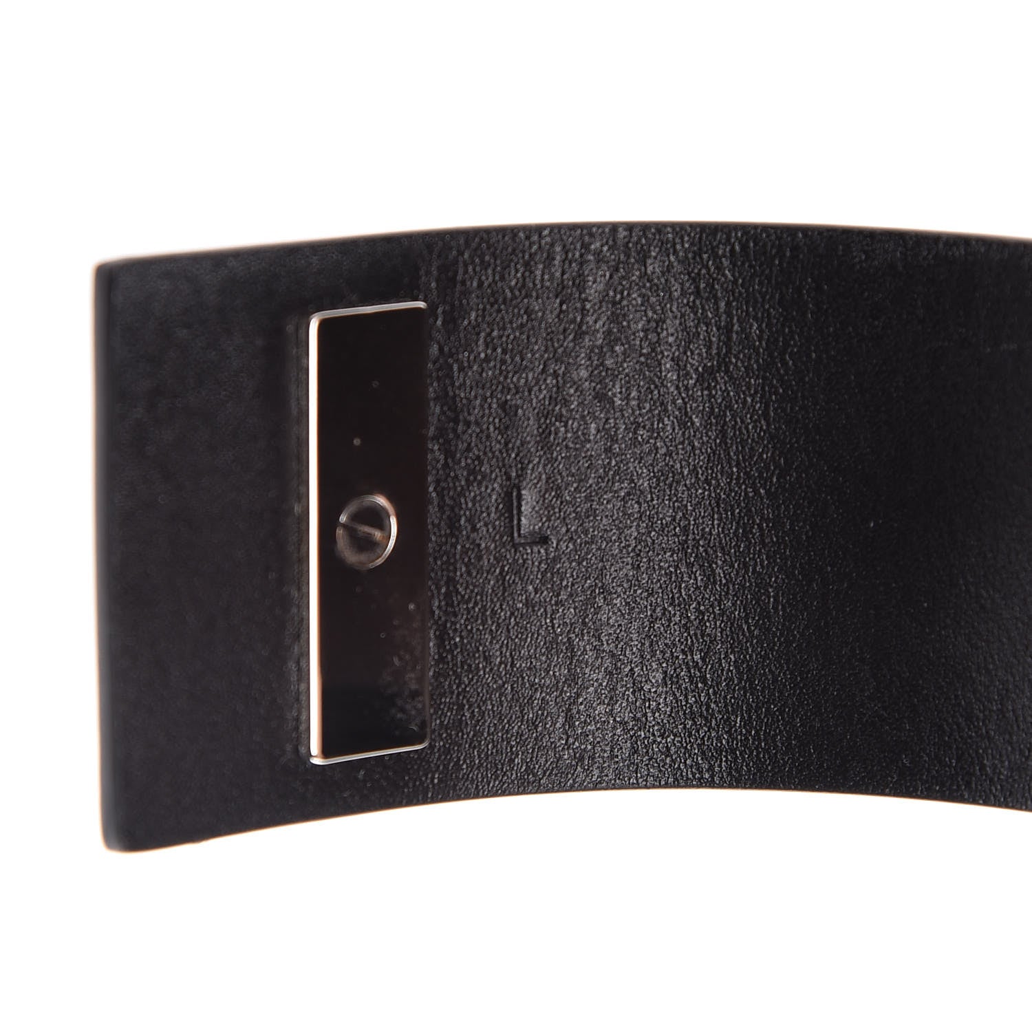 Christian Dior Calfskin Large Logo Bracelet Black 5 of 7