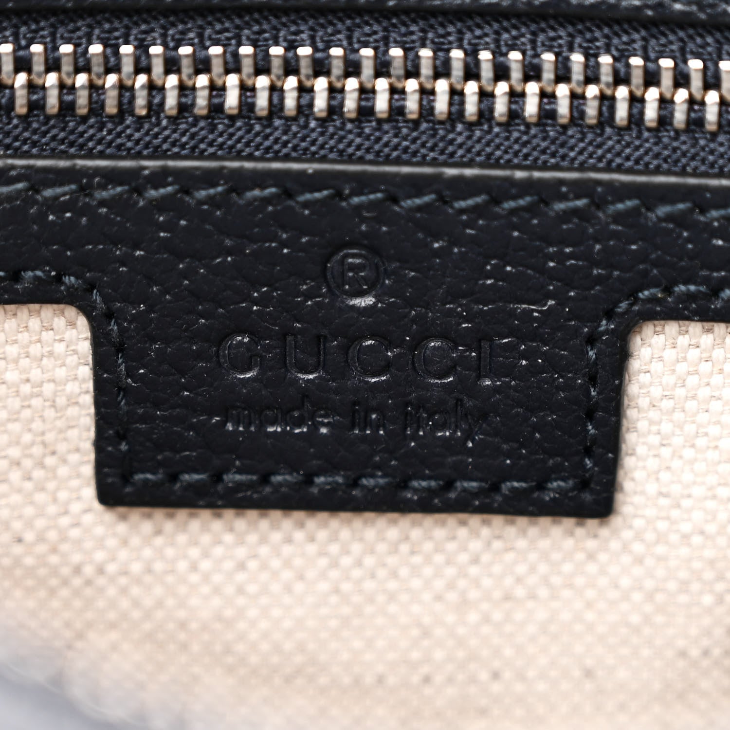 Gucci GG Supreme Monogram Textured Calfskin Web Large Attache Shoulder Bag Beige Blue 6 of 11