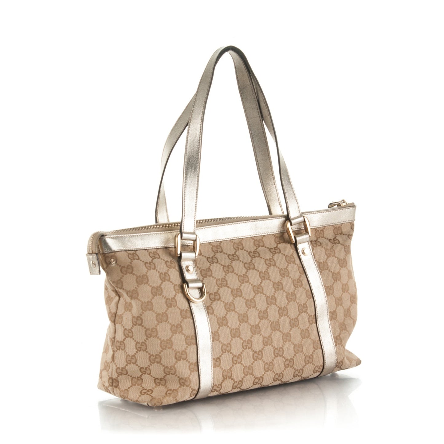 Monogram Medium Abbey Tote Gold
