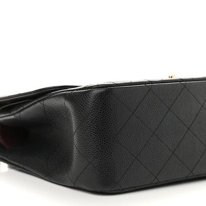 Chanel Caviar Quilted Jumbo Double Flap Black 9 of 10