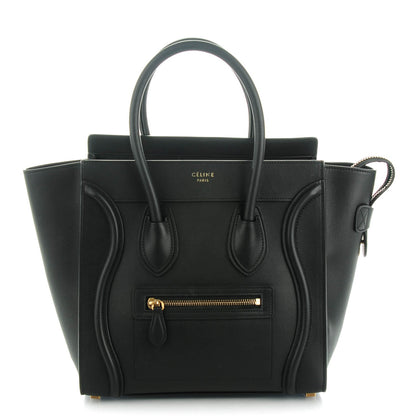 Celine Smooth Calfskin Micro Luggage Black 1 of 7