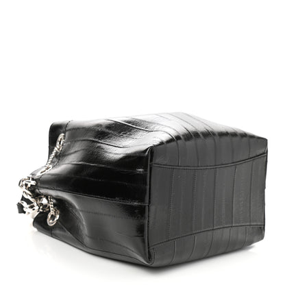 Jimmy Choo Eelskin Bon Bon Bag Bucket Bag Black 3 of 9