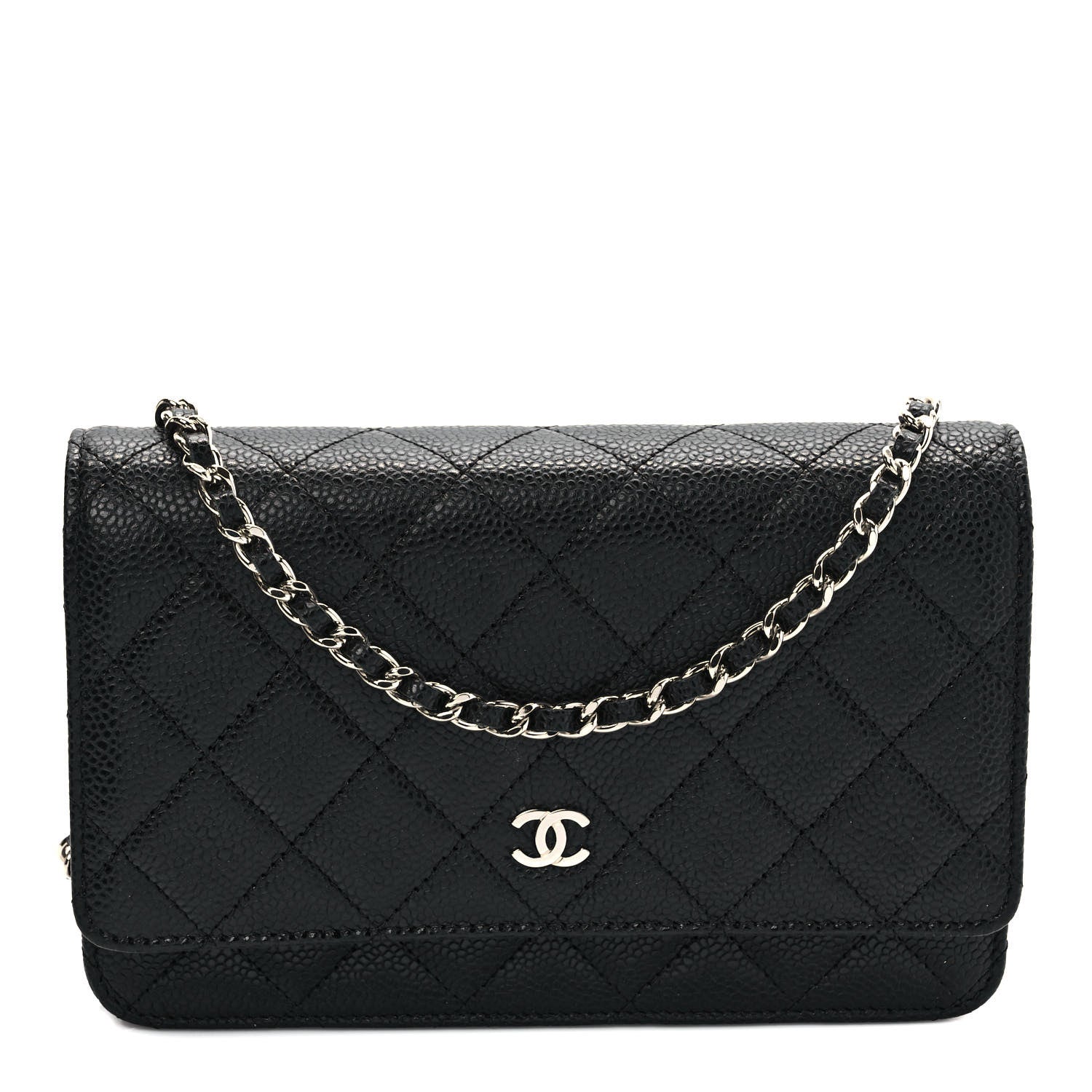 Chanel Caviar Quilted Wallet On Chain WOC Black 1 of 9