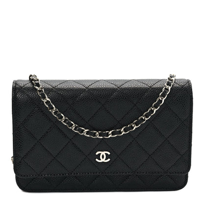 Chanel Caviar Quilted Wallet On Chain WOC Black 1 of 9