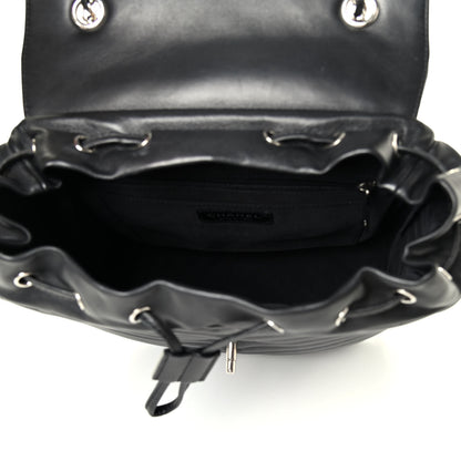 Chanel Calfskin Chevron Quilted Large Urban Spirit Backpack Black 4 of 4