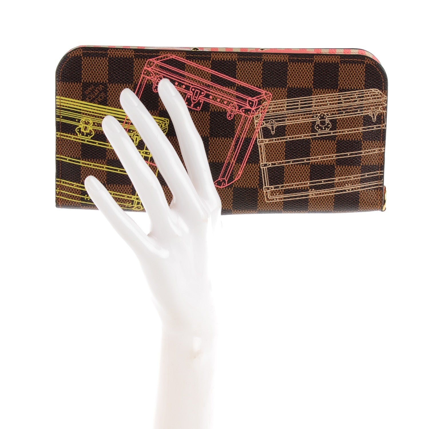 Louis Vuitton Damier Ebene 2014 Christmas Animation Insolite Wallet 2 of 7