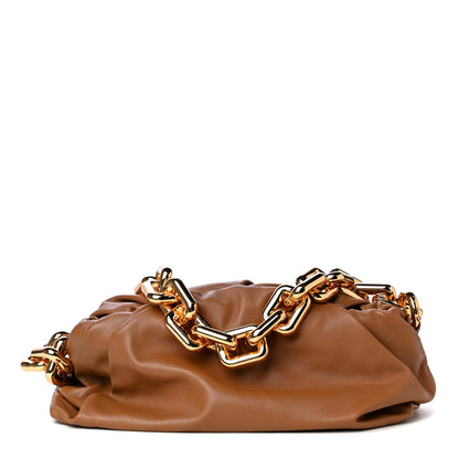 Bottega Veneta Calfskin The Pouch Chain Teak 1 of 4