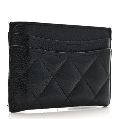 Chanel Caviar Quilted Card Holder Black 3 of 8