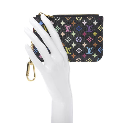 Louis Vuitton Monogram Multicolor Key Pouch Black Grenade 2 of 7
