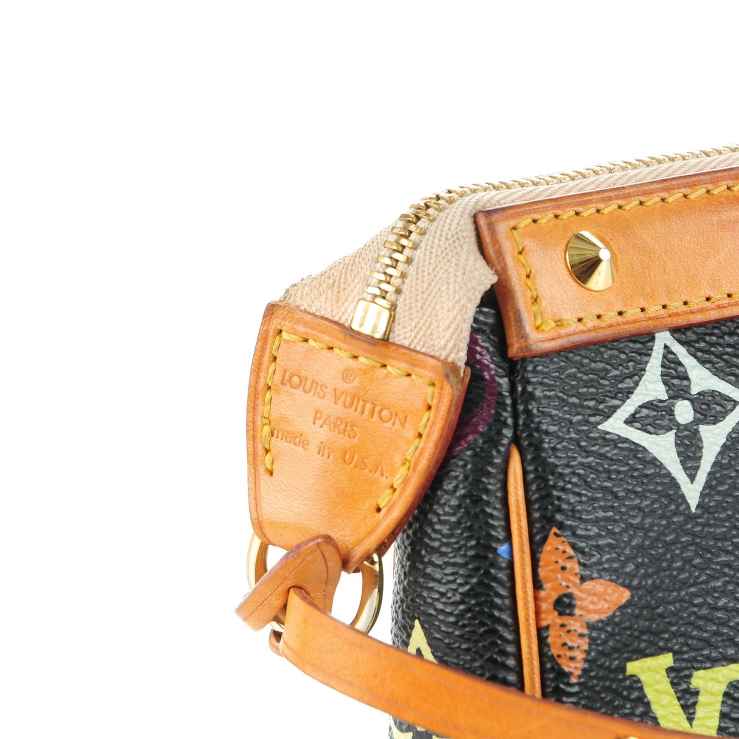 Monogram Multicolor Pochette Accessories Black