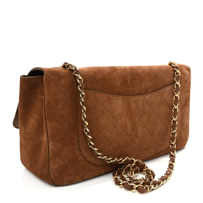 Chanel Suede Calfskin Small Souplissimo Maxi Flap Camel 3 of 10