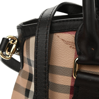 Burberry Haymarket Check Medium Tote Black 16 of 18