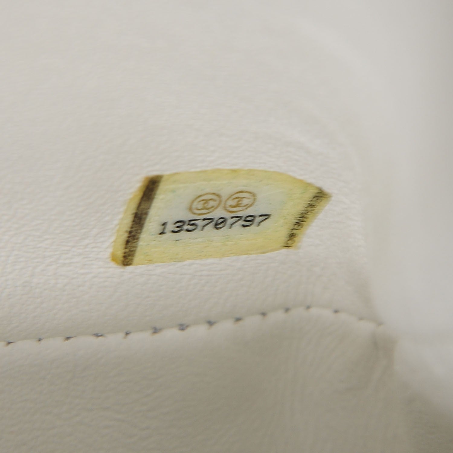 Chanel Caviar Quilted Jumbo Single Flap White 8 of 8