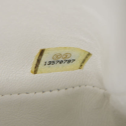 Chanel Caviar Quilted Jumbo Single Flap White 8 of 8