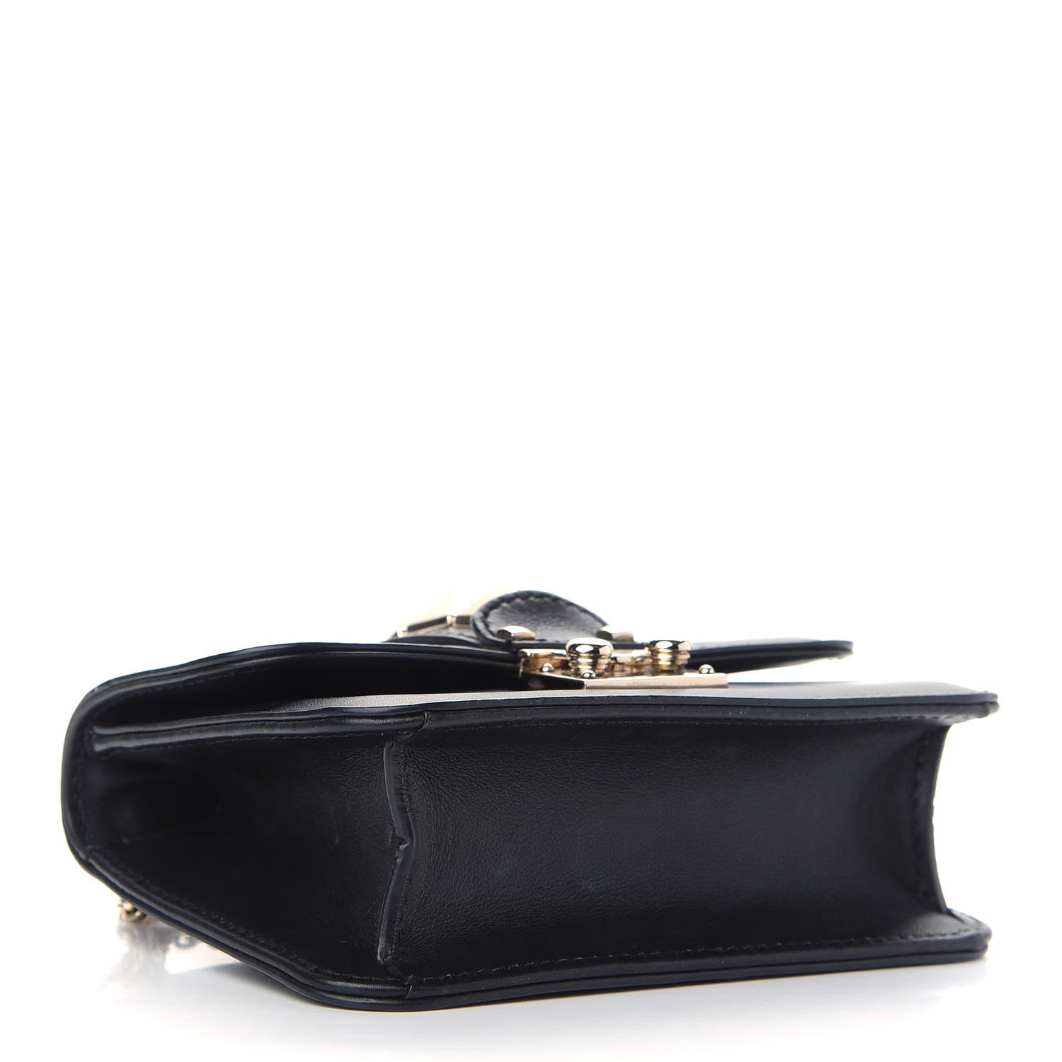 Valentino Garavani Vitello Mini Glam Lock Rockstud Flap Black 4 of 8