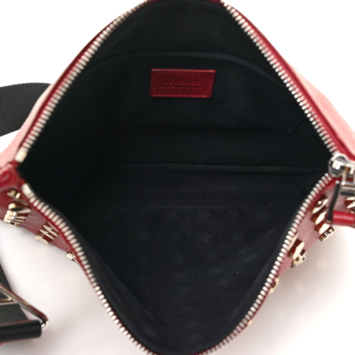 Versace Calfskin Studded Crossbody Red 5 of 17
