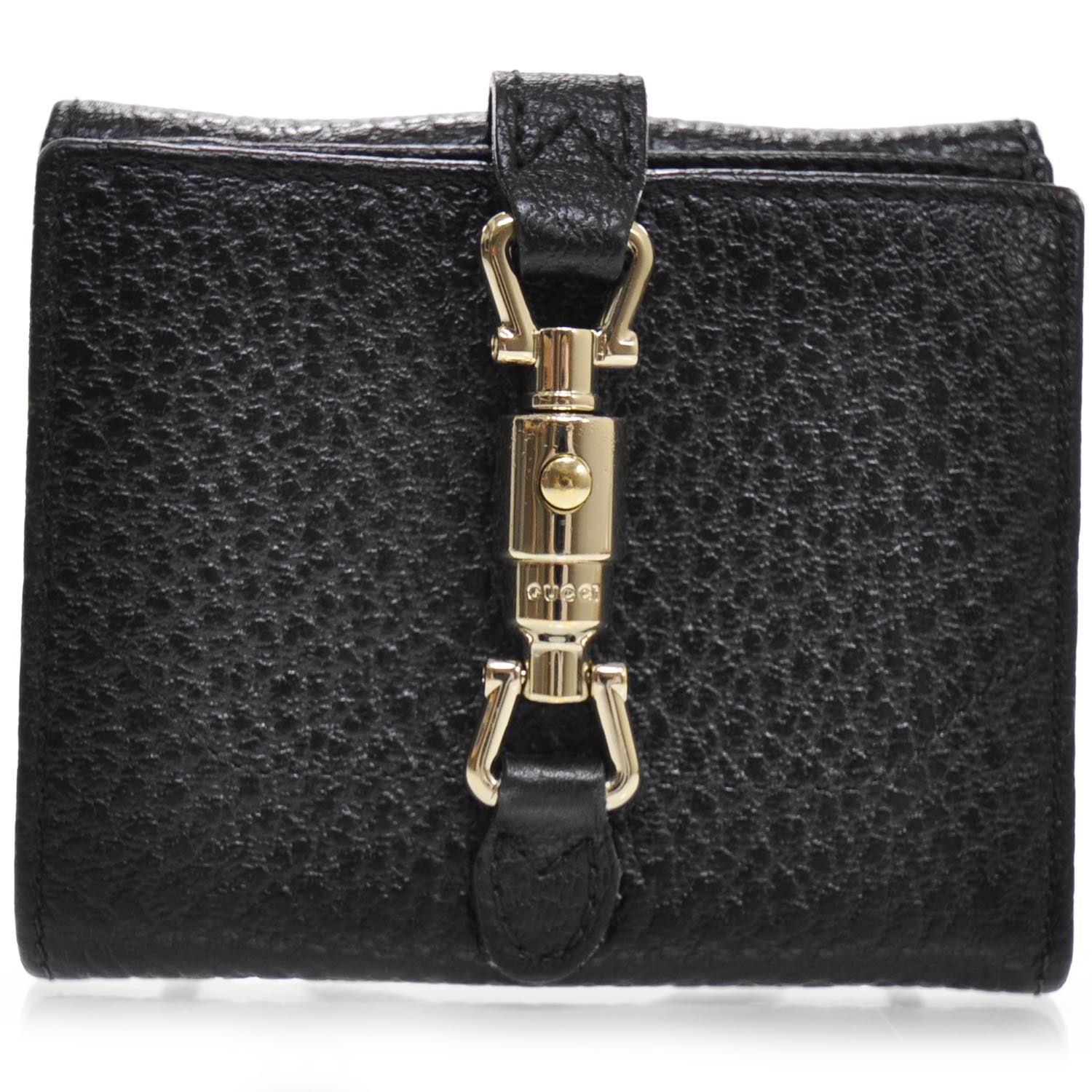 Gucci Leather Jackie French Wallet Black 1 of 8