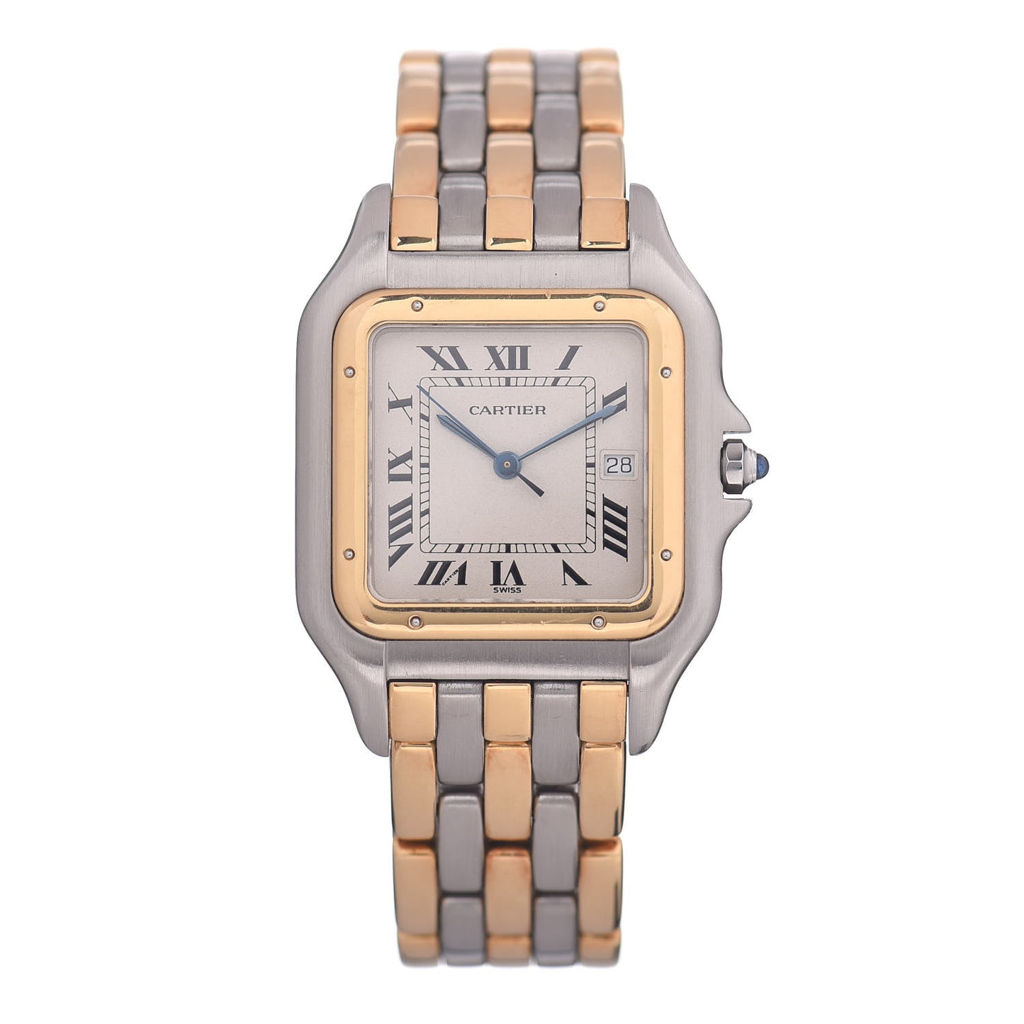 Stainless Steel 18K Yellow Gold 29mm Panthere Quartz Watch